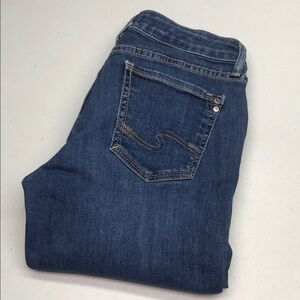 LIKE NEW SILVER SUKI SKINNY CROP JEANS 28x25 ⭐️